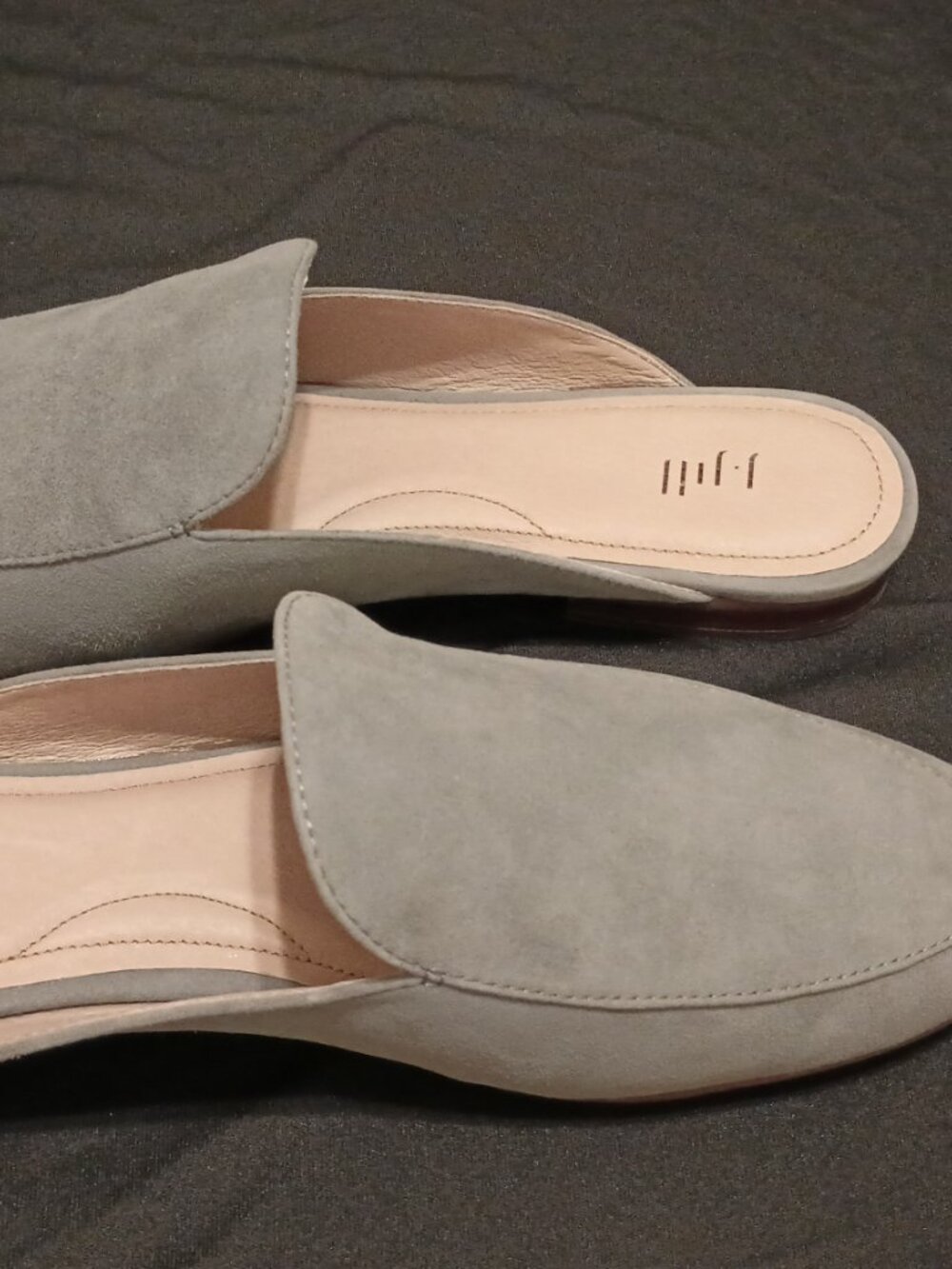 J. Jill Size 10 Gray Suede Slip-on Mules (NWOB) - Picture 5 of 10